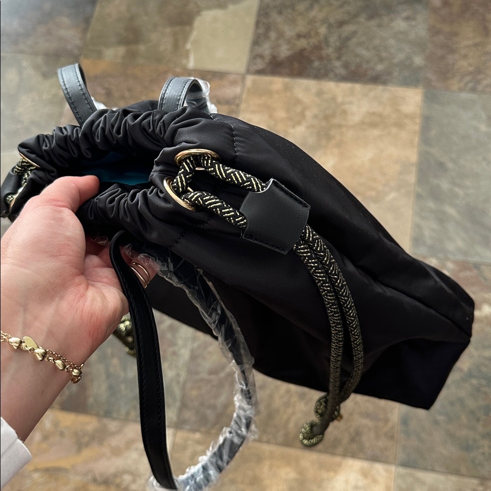 Versace Fragrance Black Drawstring Backpack - Picture 2 of 4